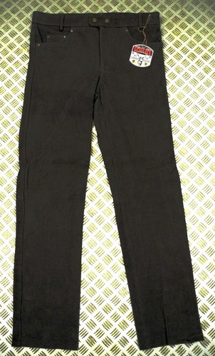 Nubuk lederjeans lange - nubuk,