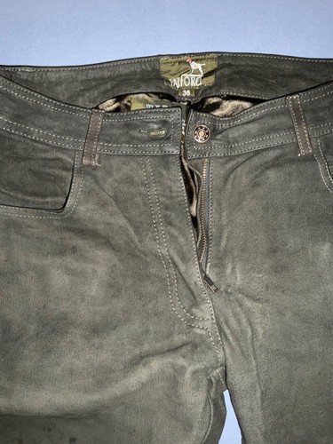 Damen leder jagdhose - leder, gr.36